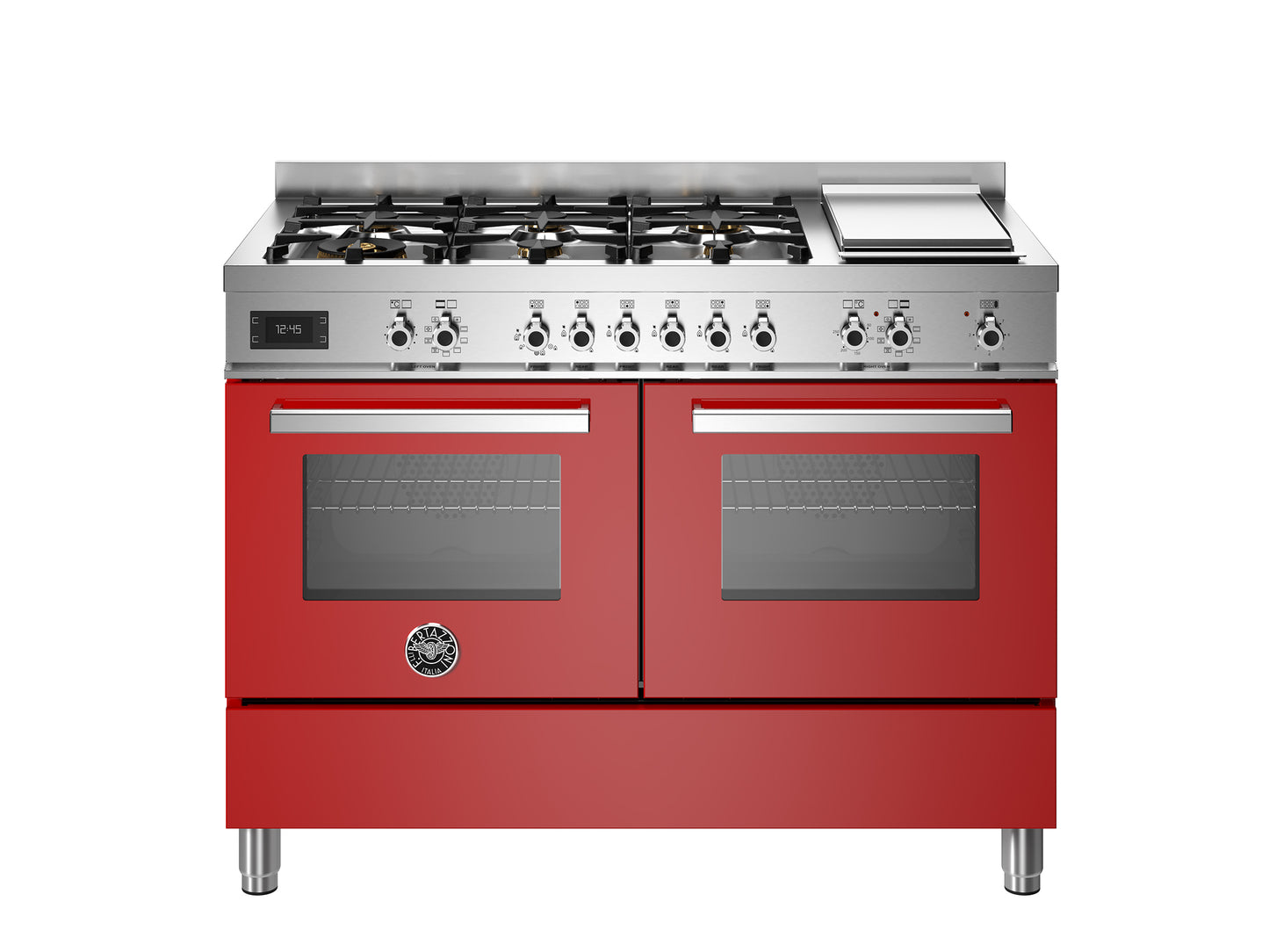 120 cm 6 brander + teppan yaki, elektrische dubbele oven top line