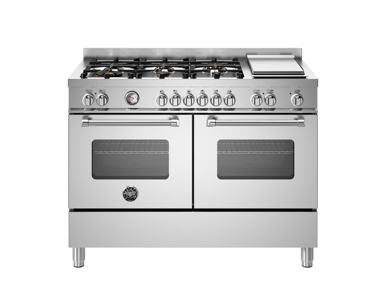 120 cm 6 Brander + teppan yaki, elektrische dubbele oven top line