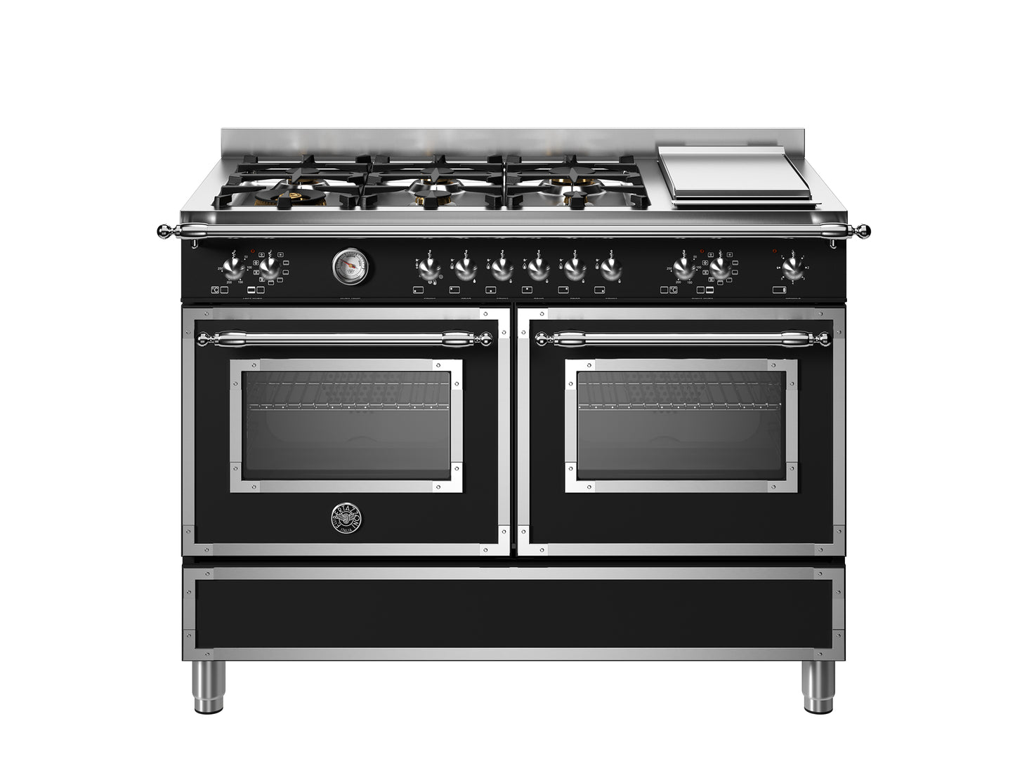 120 cm 6-Branders + Kookplaat, Elektrische Dubbele Oven