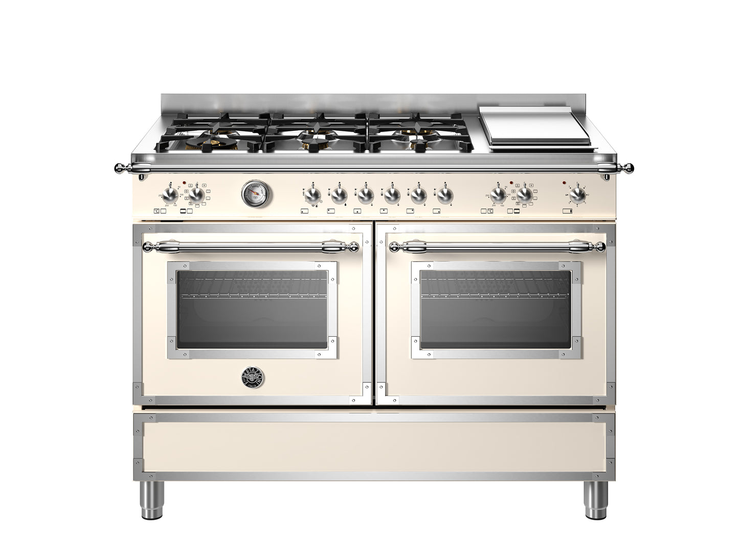 120 cm 6-Branders + Kookplaat, Elektrische Dubbele Oven