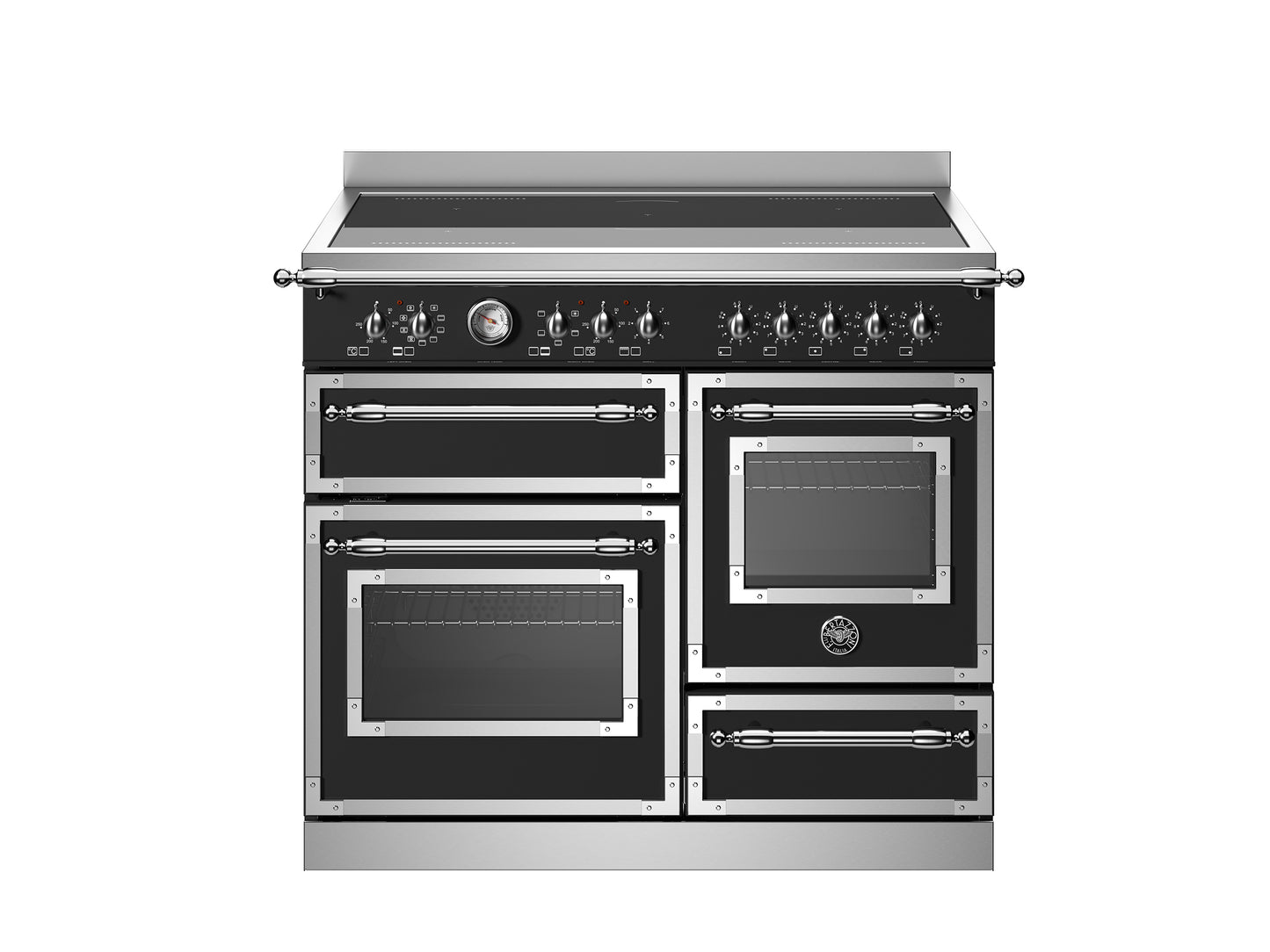 100 cm inductie top, triple elektrische oven
