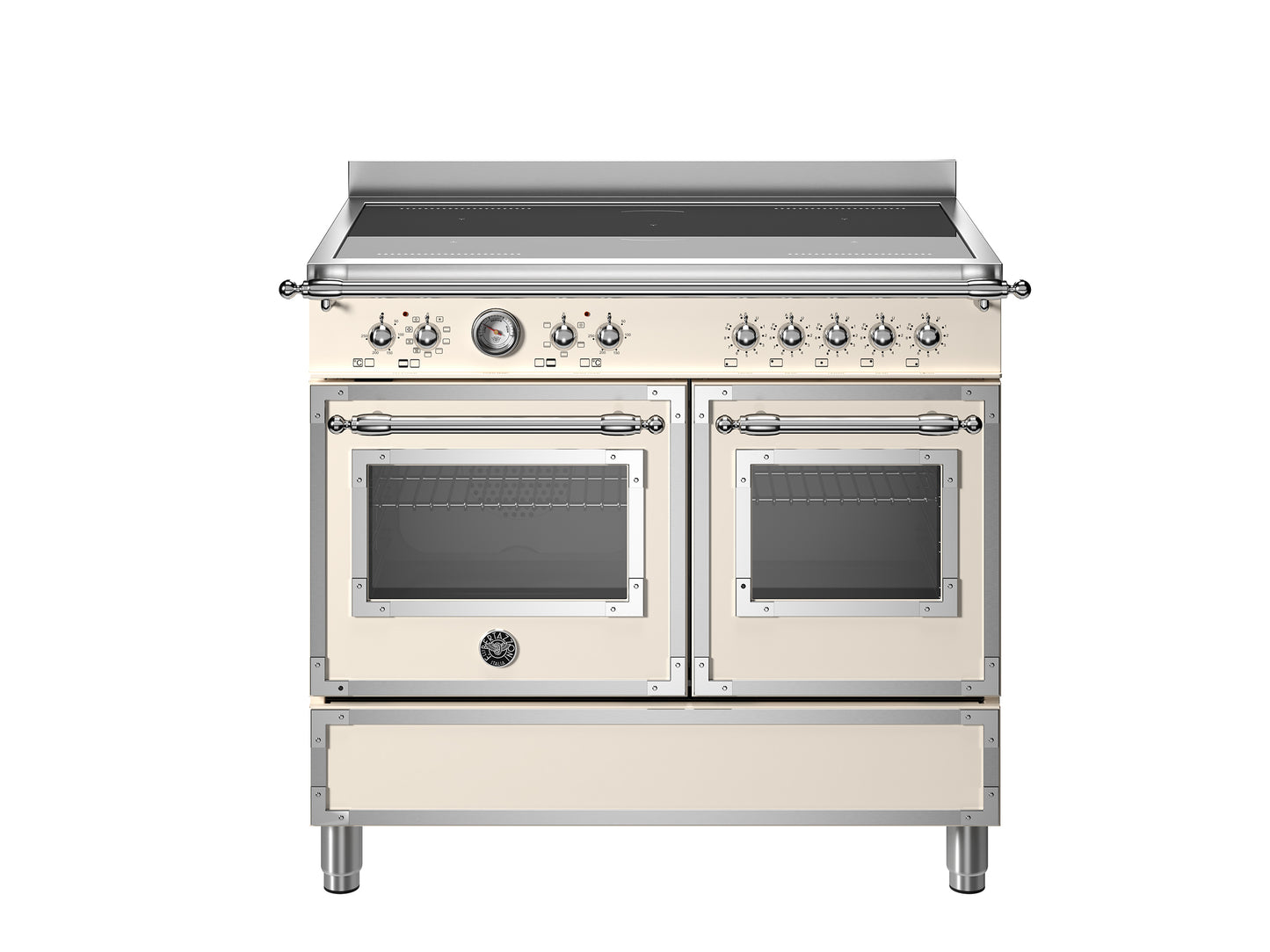 100 cm inductie top, elektrische dubbele oven