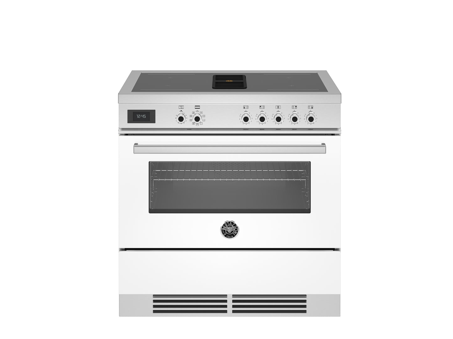 90 cm Air-Tec inductie fornuis met werkbladafzuiging
