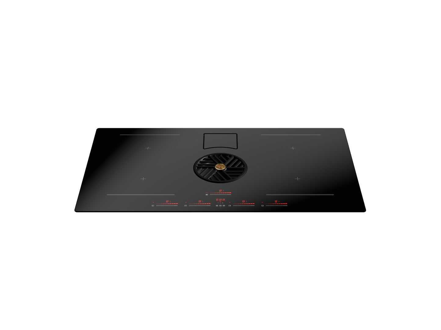 80 cm Inductiekookplaat met werkbladafzuiging