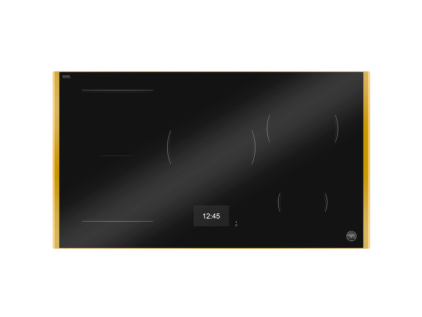 90cm 5 induction zones hobs with trim, TFT display