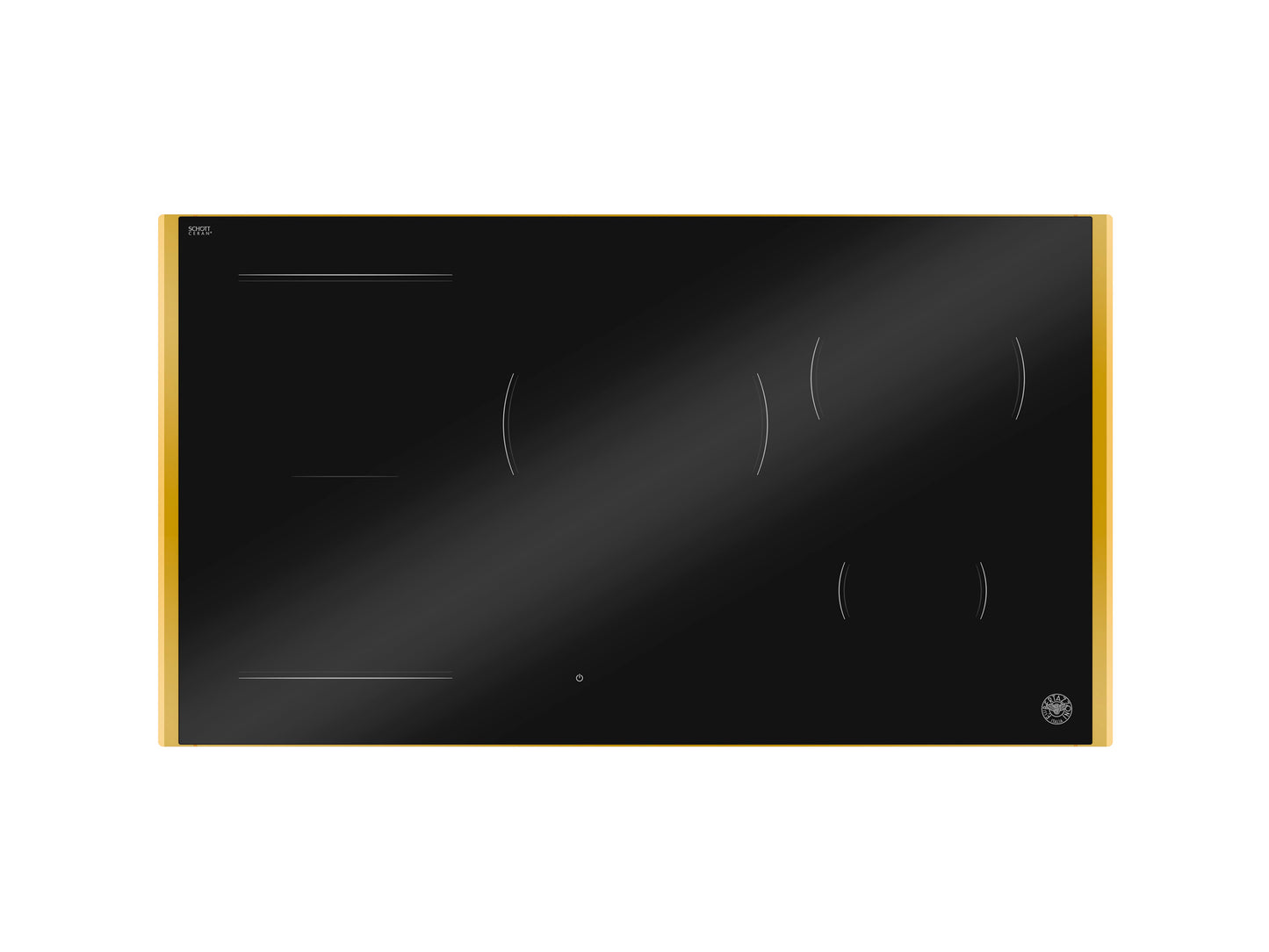 90cm 5 induction zones hobs, hidden slider