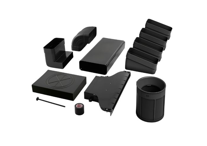 Uitblazend plint recirculatie filter kit