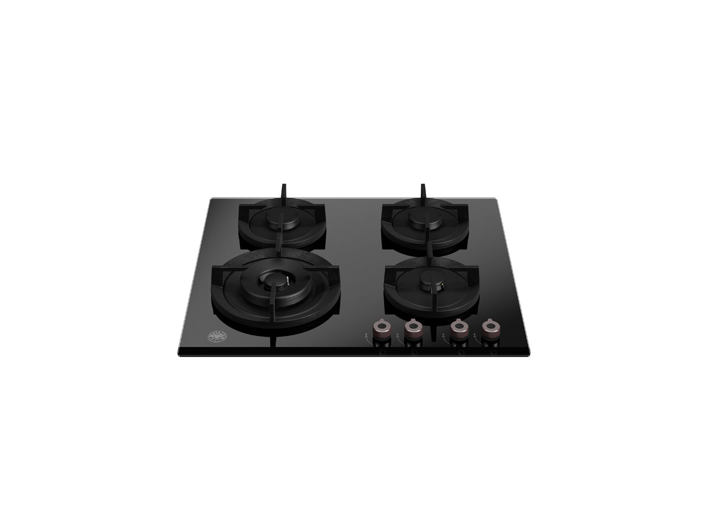 60cm gas op glas, wok