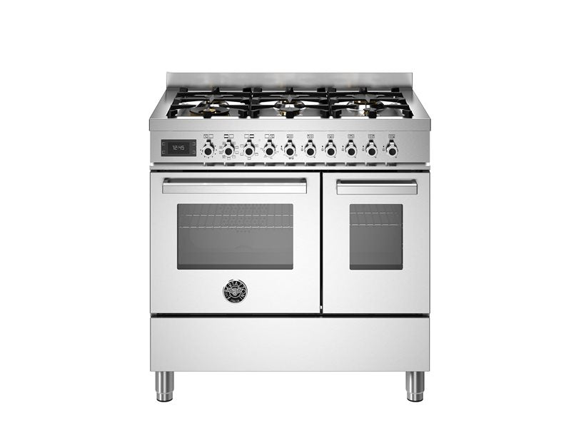 90 cm 6 Branders Elektrische Dubbele Oven top line