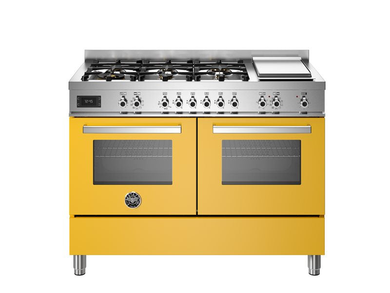 120 cm 6 brander + teppan yaki,  elektrische dubbele oven top line