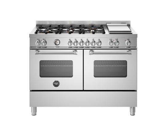 120 cm 6 Brander + teppan yaki, elektrische dubbele oven top line