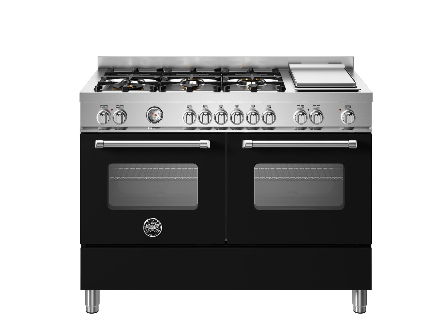 120 cm 6 Brander + teppan yaki, elektrische dubbele oven top line