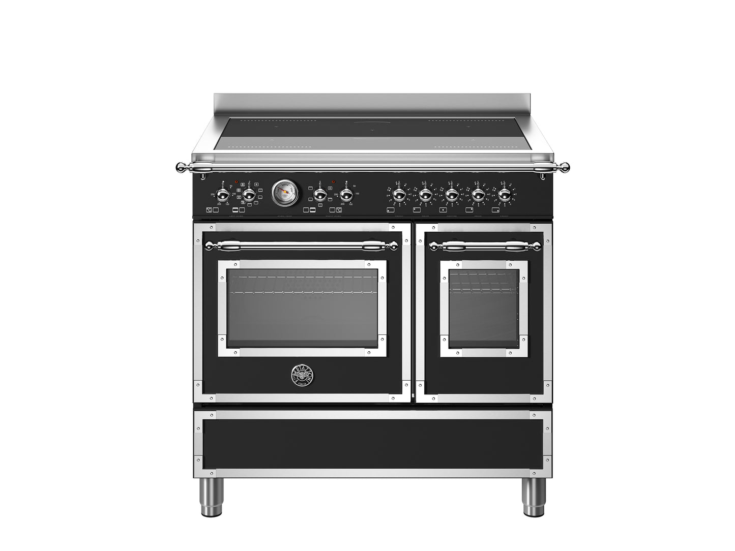 90 cm inductie top, elektrische dubbele oven