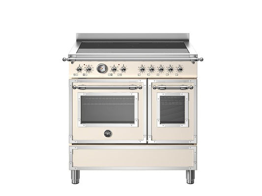 90 cm inductie top, elektrische dubbele oven