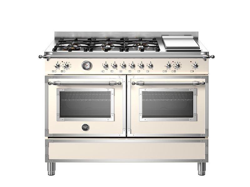 120 cm 6-Branders + Kookplaat, Elektrische Dubbele Oven