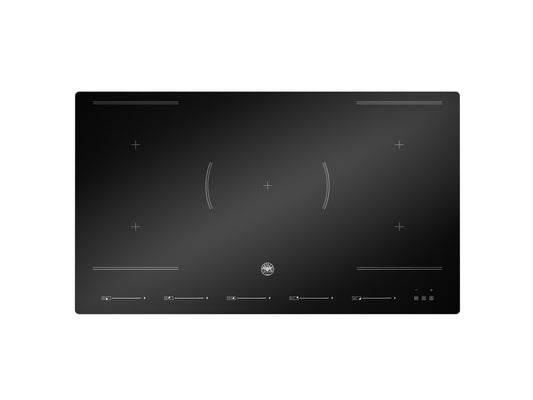 90 cm Inductie kookplaat, 5 zones, 2 multizone