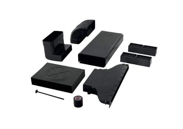 Uitblazend plint recirculatie filter kit